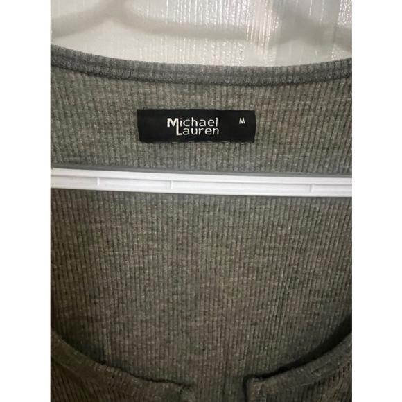 🔵 30) REVOLVE Michael Lauren Gray Ribbed Murphy Tank Top - Size M NWT - Picture 4 of 9